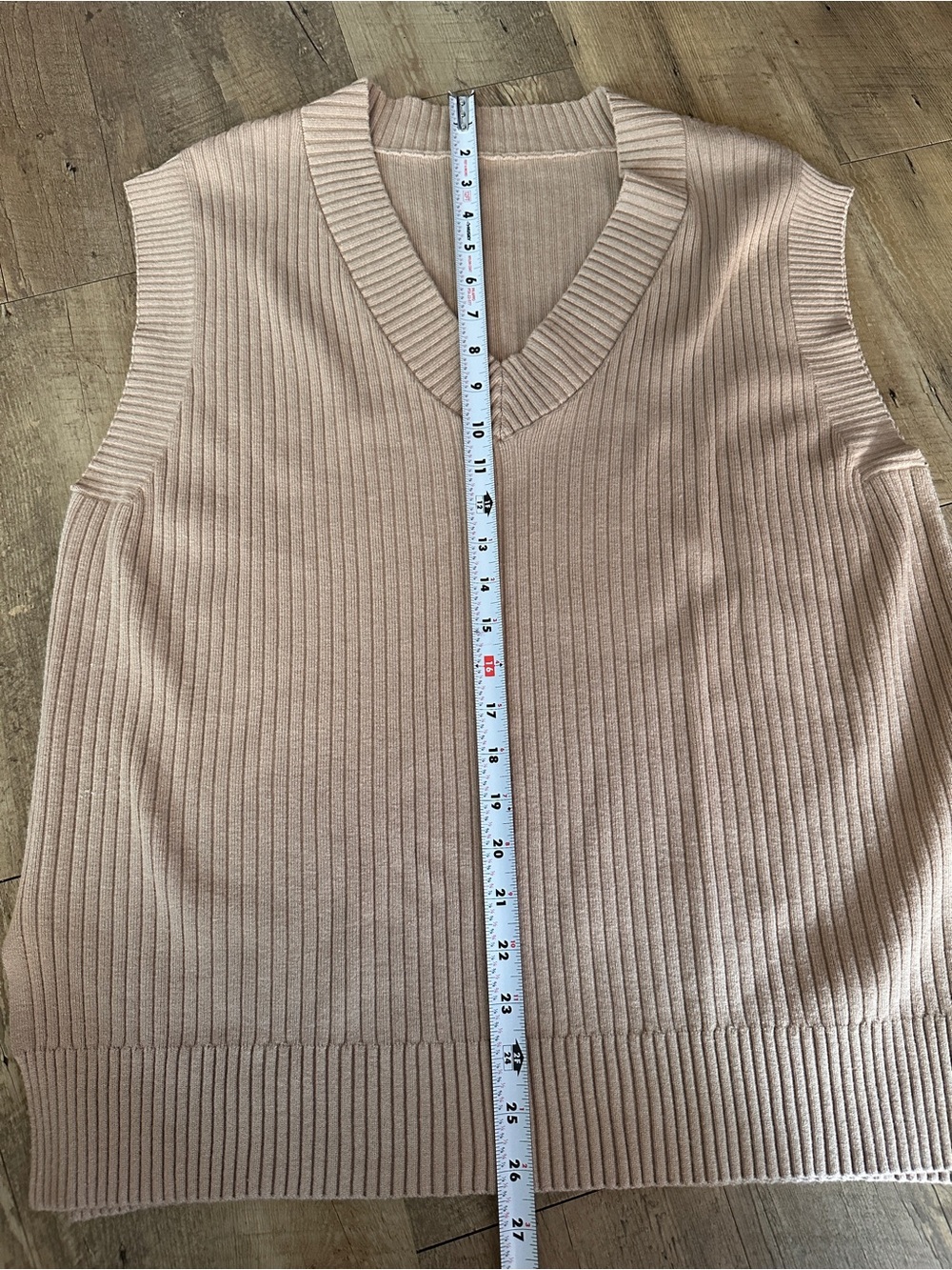 V-Neck Ribbed Knit Vest - Picture 6 of 6